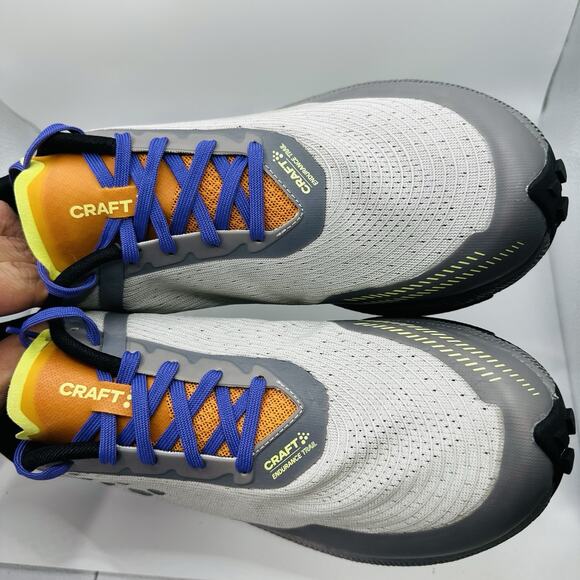 Craft Sportswear Pro Endurance Trail Running Shoes Men's Size US 9.5 Orange Gray - Picture 4 of 8